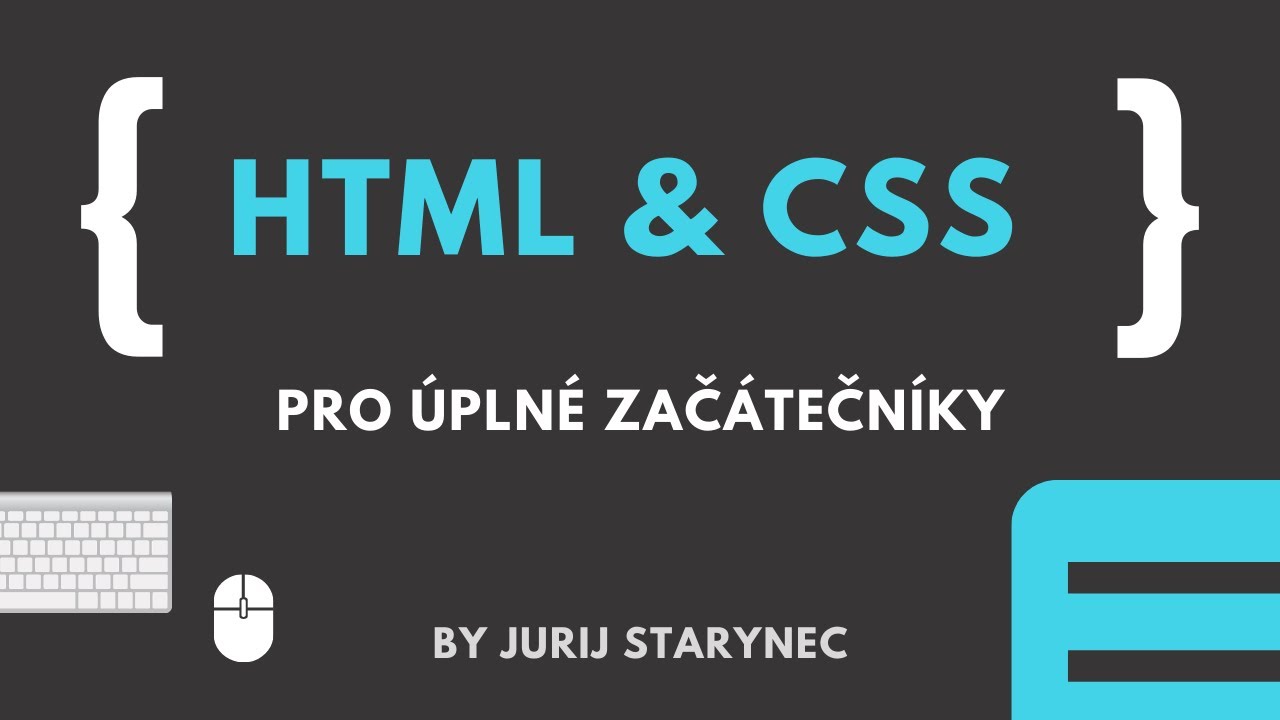 #3 - Úvod do HTML a CSS - komentáře a základní tagy HTML - YouTube