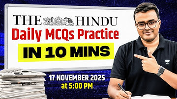 The Hindu Daily MCQs Practice (17 Nov 2025) in Hindi for UPSC & All Competitive Exams | Atul Jain