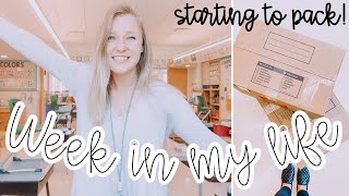 A WEEK IN THE LIFE OF A TEACHER! | starting to pack my classroom + life as a teacher