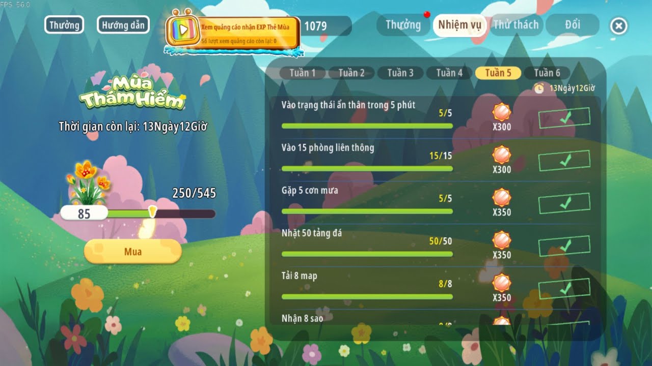 Làm Nhiệm Vụ Mùa Thám Hiểm Tuần 5 & 6 Trong Mini World 