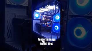 How to Render image sequence in Maya 2020 | Render in Maya 1 4060ti 16Gb | Render test