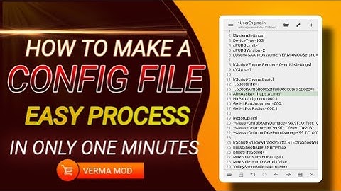 HOW TO MAKE CONFIG FILE | BGMI CONFIG FILE KAISE BANAYE | MAKE A CONFIG FILE BGMI #bgmi