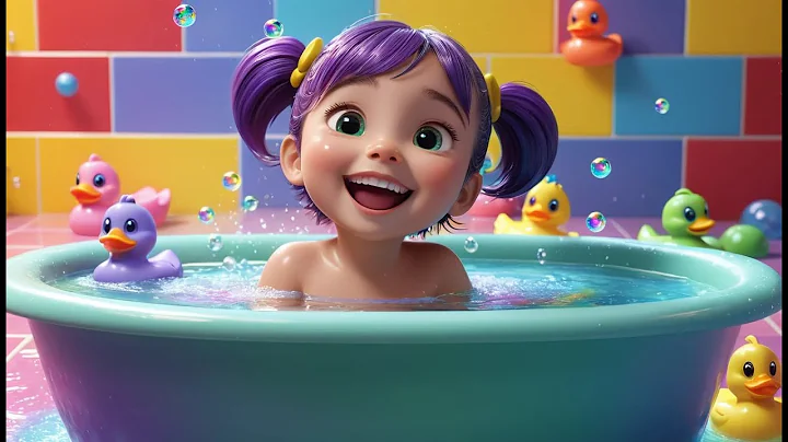 Splish, Splash, A Rainbow Bath | Fun Bath Time Song for Kids | Colorful Nursery Rhyme