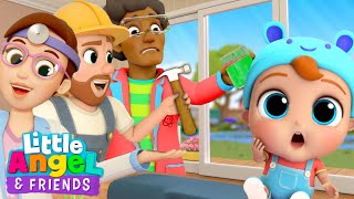 Career Day At Daycare! | Jobs and Career Song  | Little Angel And Friends Kid Songs