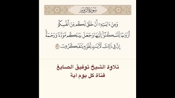 #تلاوة #الشيخ توفيق الصايغ من #سورة الروم