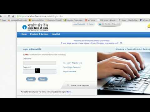 www.onlinesbi.com- How to login into State bank of india - SBI