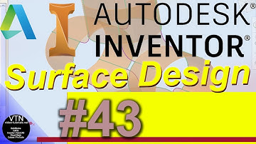 AutoDesk INVENTOR Surface Design 43 ( Fan Surface )
