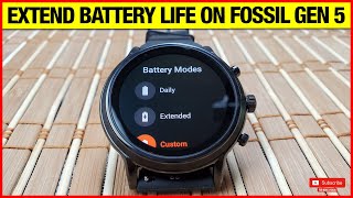 Fossil Gen 5 - This is how I extended 2+Day Battery Life!