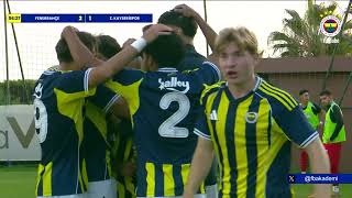 Maç Özeti̇ Fenerbahçe 3-1 Z. Kayserispor U19