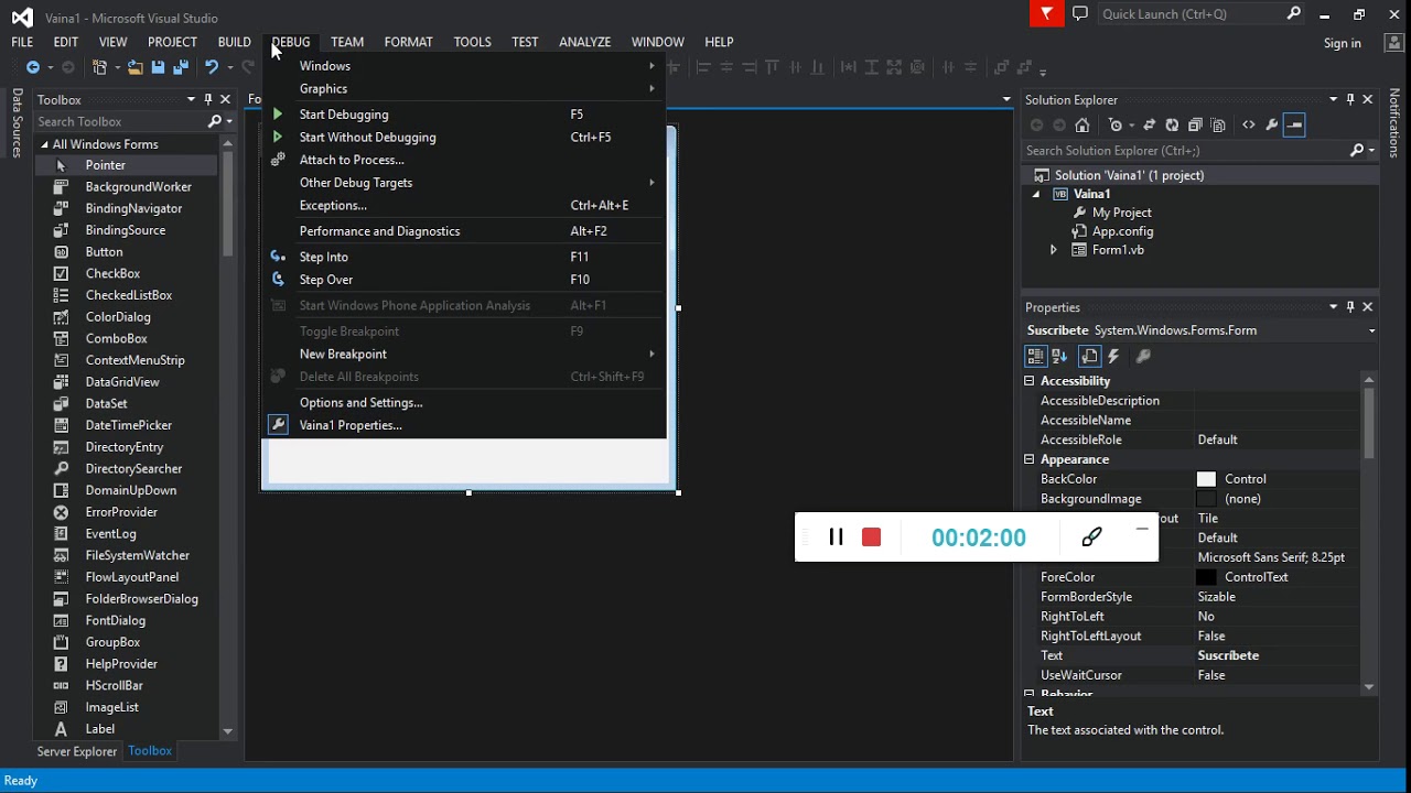 INTERFAZ DE VISUAL STUDIO (BARRA DE HERRAMIENTAS) La Chama YouTube INTERFAZ DE VISUAL STUDIO (BARRA DE HERRAMIENTAS) La Chama YouTube
