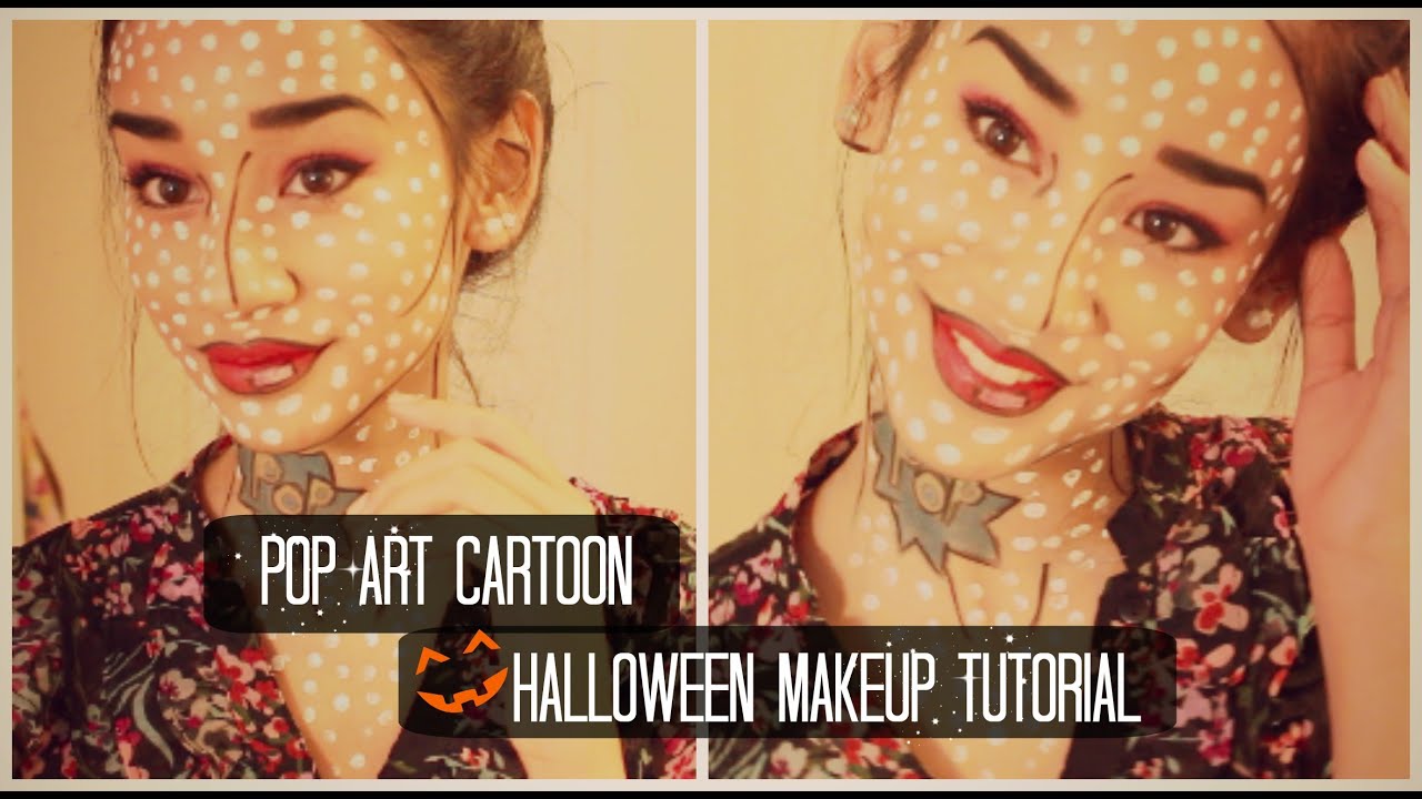 POP Art Halloween Makeup Tutorial! YouTube
