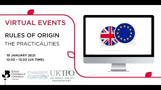 Rules of Origin – the practicalities