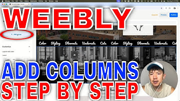 ✅ Kolommen toevoegen aan een Weebly-website 🔴