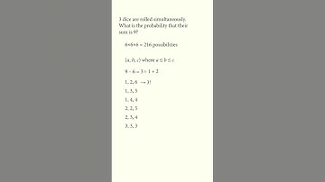 Dice sum probability
