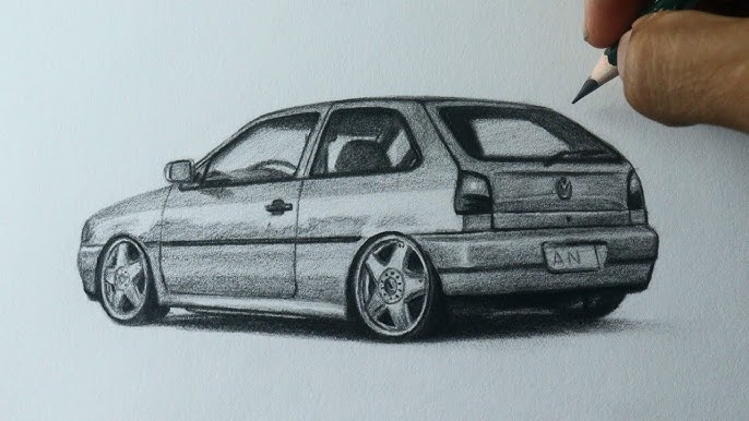 gol quadrado #desenhando #carros