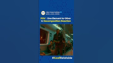 👉🏻 Explaining decomposition reaction one meme at a time! @ALLENCareerInstituteofficial