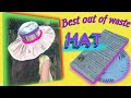 How to make Best out of waste paper Hat using newspaper.Jasmine Gopani