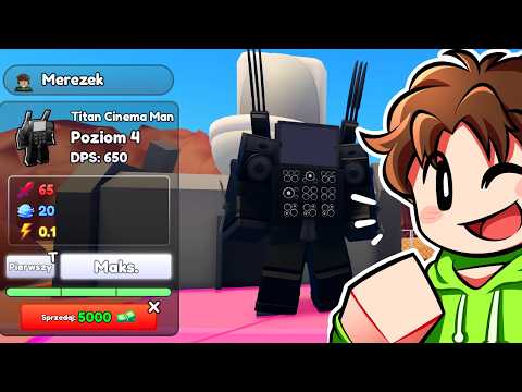 ZDOBYŁEM NOWY TITAN CINEMAMAN! w ALLIANCE TOWER DEFENSE Roblox
