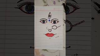 jai durga mata??drawing withsketchblackpendurgapujadrawingshortsvideo matarani shortsytshorts