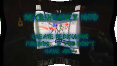 Zombiemod Test: Minecraft Mod Review: 1.7.2 Necromancy Mod & A Little of Statues (Building Update)