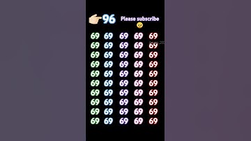 69 की भीड़ में 96 कहां है 🤔🤔 बताओ #puzzle #mathematics #riddles #gk #maths #subscribe #gkswal #find