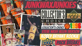Upper Deck Collectors Choice 96-97 Basketball Pack Break Kobe Bryant Allen Iverson Rookie Card hunt