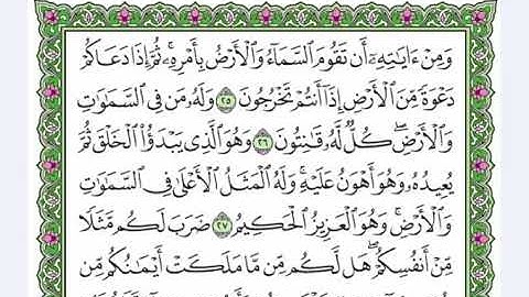 30 سورة الروم  القرآن الكريم