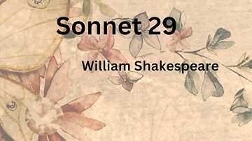 Calicut university|First Semester|Ways with words|Sonnet 29|William Shakespeare