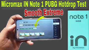 Micromax IN Note 1 Smooth ExtremePUBG Test | Micromax IN Note 1 PUBG 60 FPS Gameplay Review 🔥