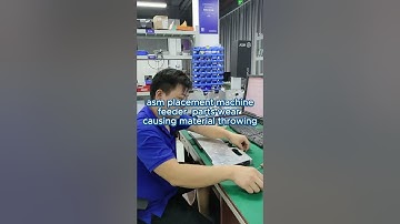 asm  siplace pick and place machine Siemens SMT mounter feeder parts wear causing material throwing