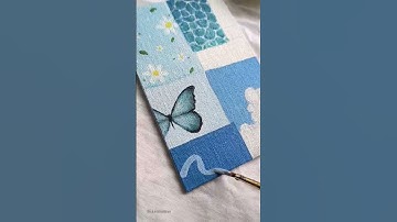 Thumbnail of Easy DIY moodboard 🫧☁️ #painting #easydrawing #blue #moodboard #pinterest #aesthetic #ytshorts