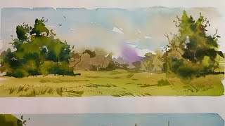 видео: Лёгкий летний этюд акварелью, работа с референсом картинка: Лёгкий летний этюд акварелью, работа с референсом