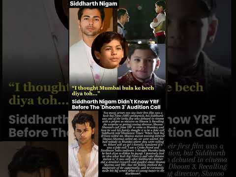 Siddharth Nigam Didn T Know YRF Before The Dhoom 3 Audition Call News Siddharthnigam