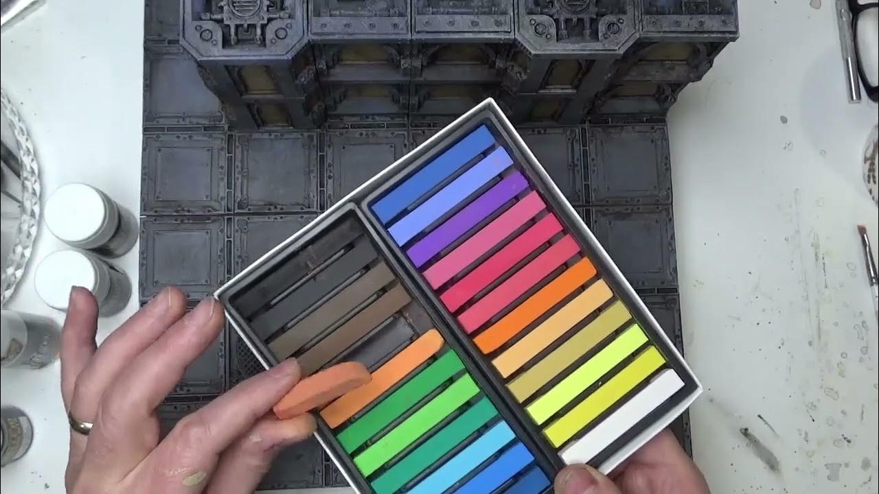 Adding Rust effects to Necromunda Terrain with Pigments & Chalk Pastels