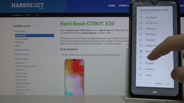 Notification Tones in Cubot X20 – Default Sounds of Notification
