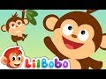 Five Little Monkeys Jumping From The Trees - Lets Learn Numbers | Little BoBo Nursery Rhymes & Songs