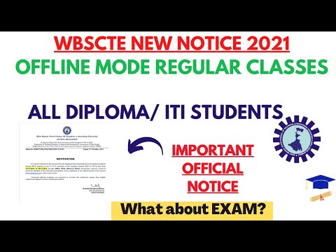 Wbscte New Notice 2021| Government Order on College Reopening| Diploma/ITI| Regular Basis Class|