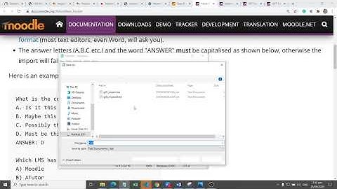 Moodle: Import Questions using Aiken Format