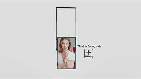 window facing display