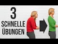 Rundrücken SCHNELL loswerden? Diese 3 Übungen korrigieren deine schlechte Haltung ⚡