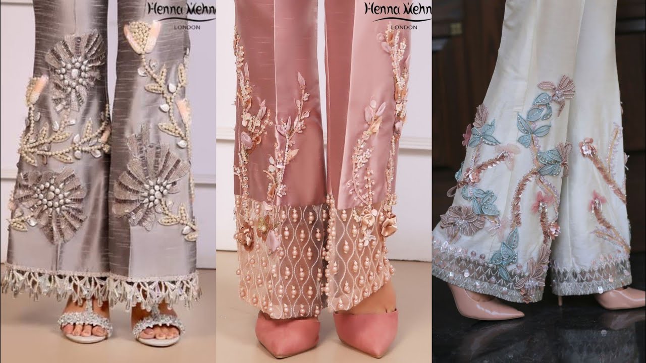 Latest Thread Work Shalwar Trousers Designs For Girls Vol  Flickr