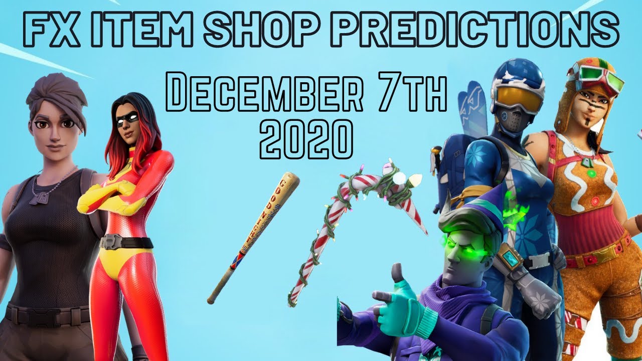December 7th 2020 Fortnite Item Shop Prediction / Fortnite Item Shop