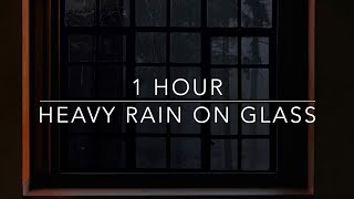 Fall Asleep Instantly  Rain on Glass Sounds for Sleeping  1 hour Rain Sounds