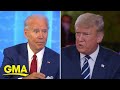 Biden and Trump face off with stark contrast in dueling town halls l GMA