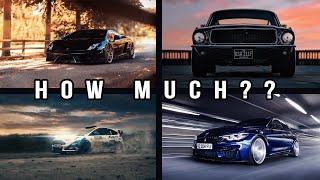 How much to charge for Automotive Photography?  and how do you know when you