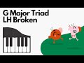Royal conservatory of music  g major triad lh broken