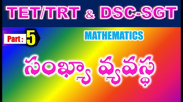 TET/DSC SGT Mathematics సూక్ష్మీకరించుట – సంఖ్యా వ్యవస్థ Part 5