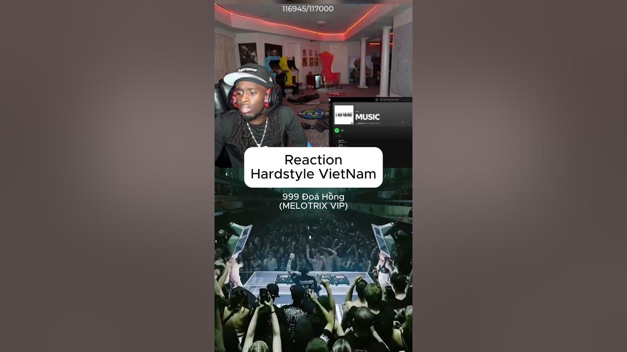 He reacts Vietnamese song 🤯#melotrix #hardstyle #vietnam #remix #bacbling #hoaminzy