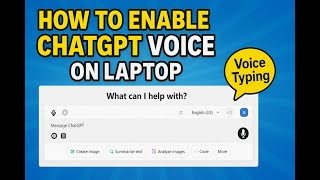 How to enable ChatGPT voice | voice typing in ChatGPT? | How do I enable voice talk?