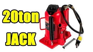 VEVOR 20 Ton 4Ft Air Hydraulic Bottle Car Jack Tool